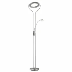 Luminaires Wofi Lampadaires Et Lampes Sur Pied|Lampadaire Wofi REMY LED Nickel mat, 2 lumières