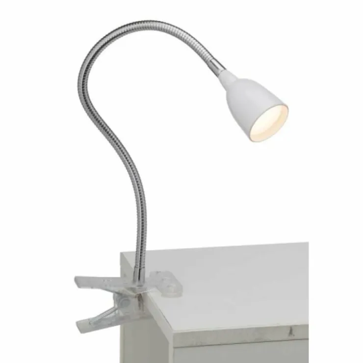 Luminaires Brilliant Éclairage Led|Lampe à clip Brilliant Anthony LED Blanc, 1 lumière