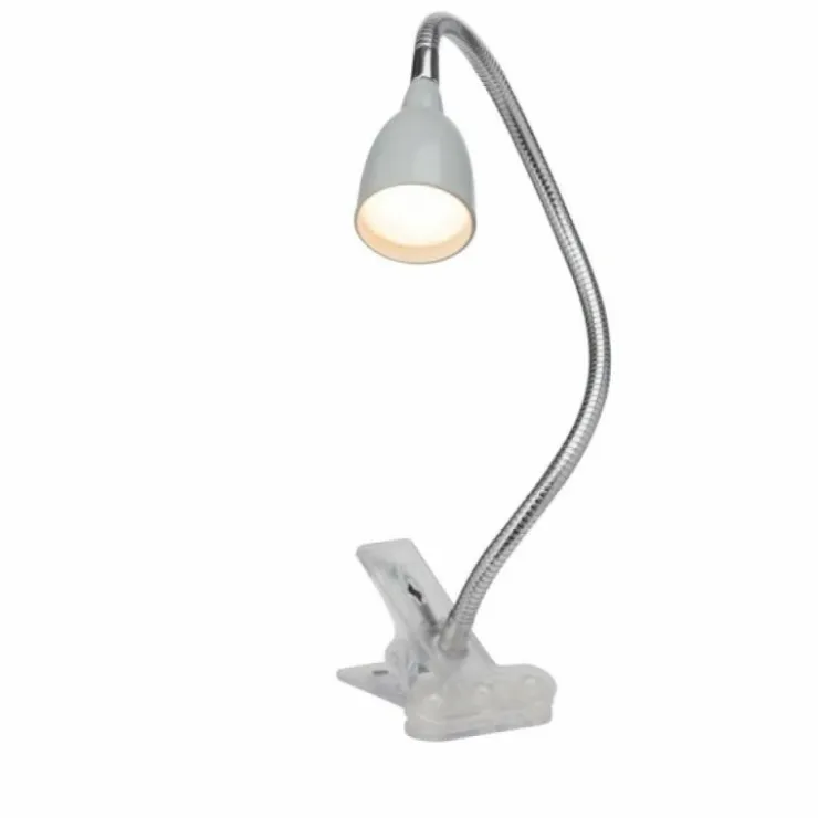 Luminaires Brilliant Éclairage Led|Lampe à clip Brilliant Anthony LED Titane, 1 lumière