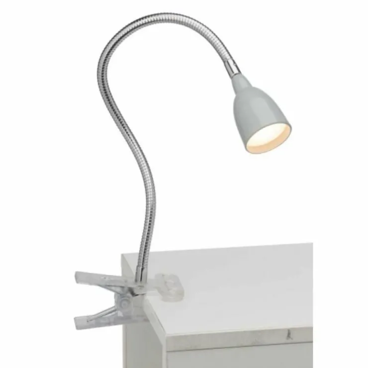 Luminaires Brilliant Éclairage Led|Lampe à clip Brilliant Anthony LED Titane, 1 lumière