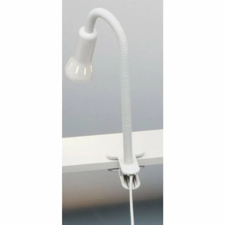 Luminaires Brilliant Lampes À Poser|Lampe à clip Brilliant Flex Blanc, 1 lumière