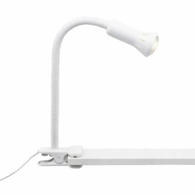 Luminaires Brilliant Lampes À Poser|Lampe à clip Brilliant Flex Blanc, 1 lumière