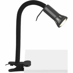 Luminaires Brilliant Lampes À Poser|Lampe à clip Brilliant Flex Noir, 1 lumière
