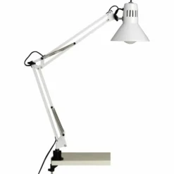 Luminaires Brilliant Lampes À Poser|Lampe à clip Brilliant Hobby Blanc, 1 lumière