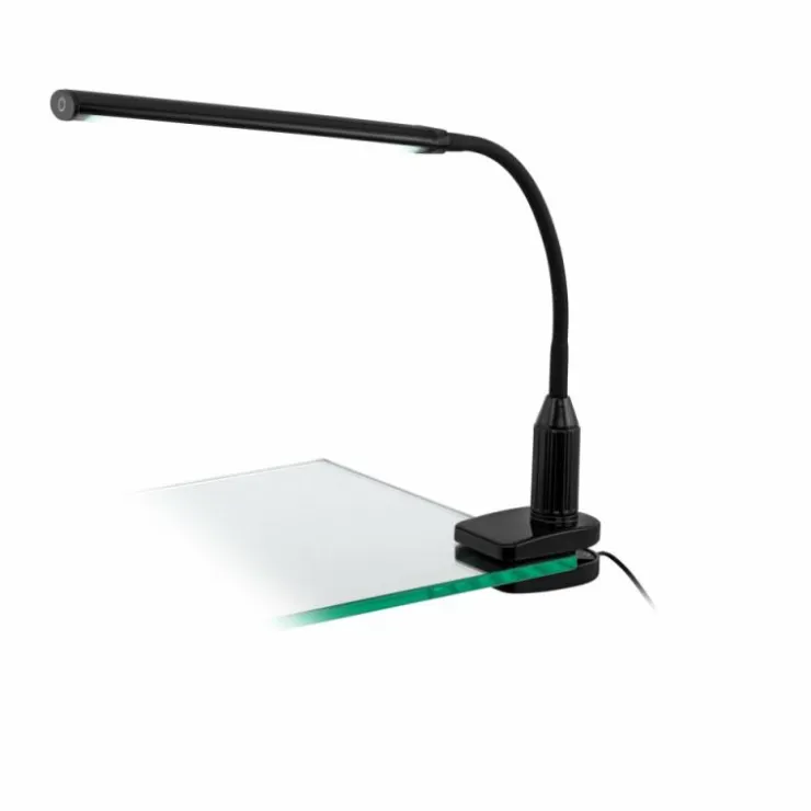 Luminaires Eglo Éclairage Led|lampe â clipper Eglo LAROA LED Noir, 1 lumière