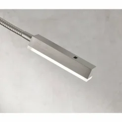 Luminaires Fischer & Honsel Éclairage Led|lampe â clipper Fischer & Honsel Raik LED Nickel mat, 1 lumière, Détecteur de mouvement