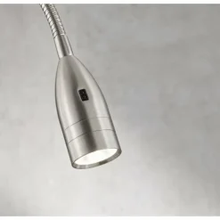 Luminaires Fischer & Honsel Éclairage Led|lampe â clipper Fischer & Honsel Sten LED Nickel mat, 1 lumière, Détecteur de mouvement