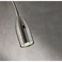 Luminaires Fischer & Honsel Éclairage Led|lampe â clipper Fischer & Honsel Sten LED Nickel mat, 1 lumière, Détecteur de mouvement