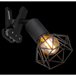 Luminaires Globo Lighting Lampes À Poser|lampe â clipper Globo XARA Noir, 1 lumière