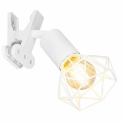 Luminaires Globo Lighting Lampes À Poser|lampe â clipper Globo XARA Blanc, 1 lumière