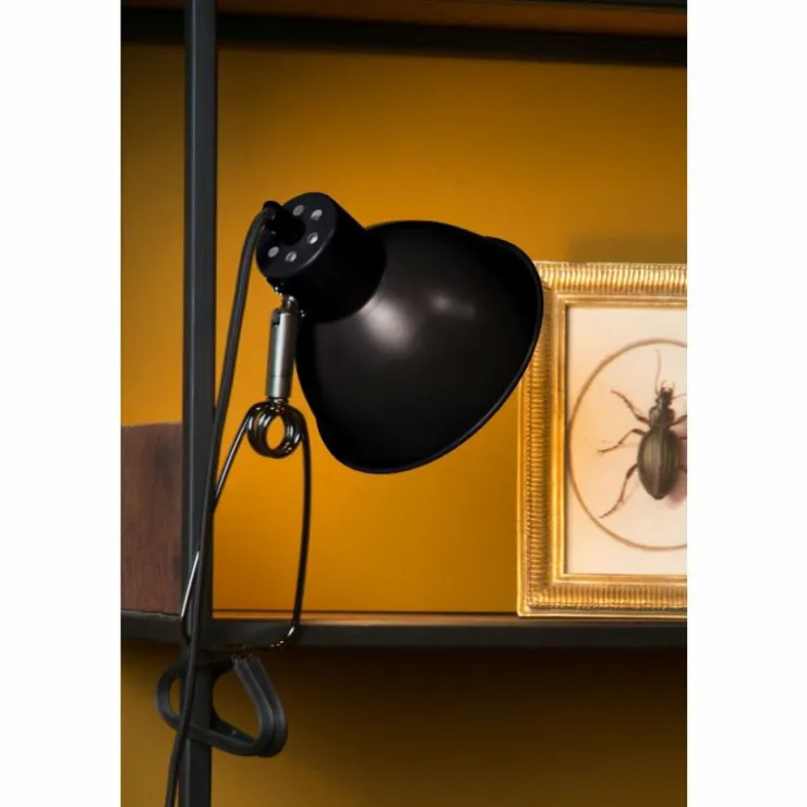 Luminaires Lucide Lampes À Poser|lampe â clipper Lucide MOYS Noir, 1 lumière