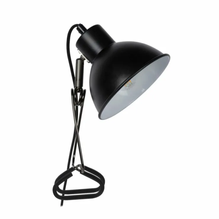 Luminaires Lucide Lampes À Poser|lampe â clipper Lucide MOYS Noir, 1 lumière