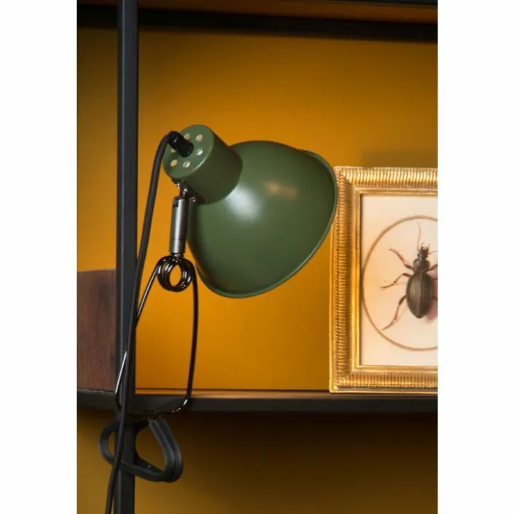 Luminaires Lucide Lampes À Poser|lampe â clipper Lucide MOYS Vert, 1 lumière