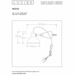 Luminaires Lucide Lampes À Poser|lampe â clipper Lucide MOYS Vert, 1 lumière