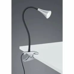 Luminaires Reality Lampes À Poser|Lampe â clipper Reality VIPER LED Titane, 1 lumière