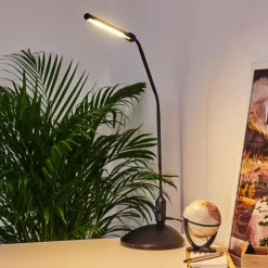 hofstein Lampes À Poser|lampe â clipper Winnipeg LED Noir, 1 lumière