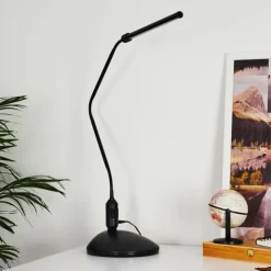 hofstein Lampes À Poser|lampe â clipper Winnipeg LED Noir, 1 lumière