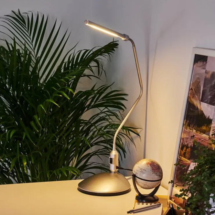 hofstein Lampes À Poser|lampe â clipper Winnipeg LED Argenté, 1 lumière
