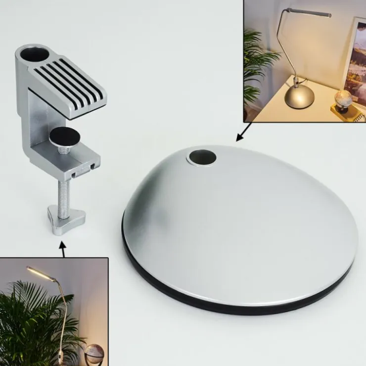 hofstein Lampes À Poser|lampe â clipper Winnipeg LED Argenté, 1 lumière