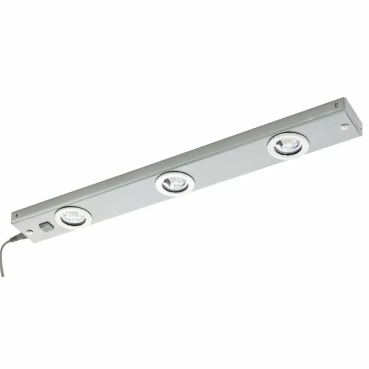 Luminaires Eglo Éclairage Led|Lampe à encastrer Eglo KOB LED Nickel mat, 3 lumières