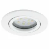 Luminaires Eglo Luminaires Encastrés|Lampe à encastrer Eglo TEDO Blanc, 1 lumière