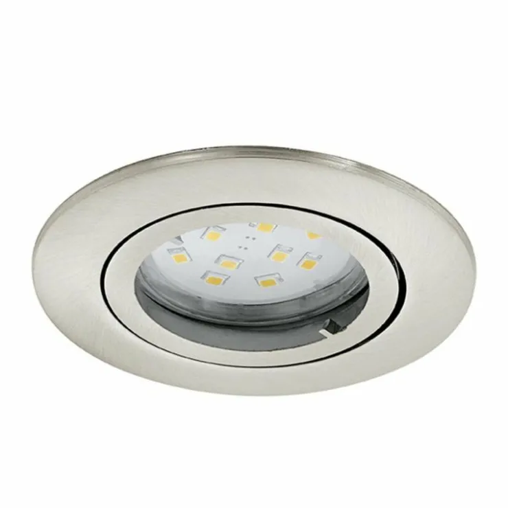 Luminaires Eglo Luminaires Encastrés|Lampe à encastrer Eglo TEDO Nickel mat, 1 lumière