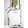 Luminaires Brilliant Lampes À Poser|Lampe à pince Brilliant Hobby Acier inoxydable, Titane, 1 lumière