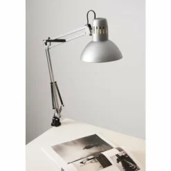 Luminaires Brilliant Lampes À Poser|Lampe à pince Brilliant Hobby Acier inoxydable, Titane, 1 lumière