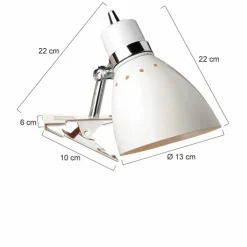 Luminaires Steinhauer Spots Et Projecteurs|Lampe à pince Steinhauer Spring Blanc, 1 lumière