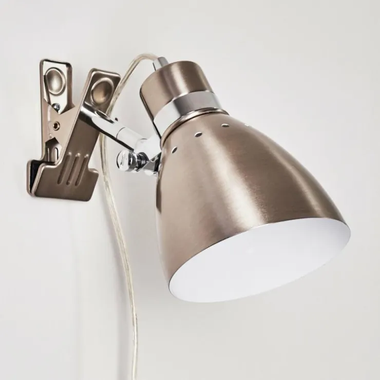 hofstein Lampes À Poser|Lampe à pince Stranderott Acier inoxydable, 1 lumière