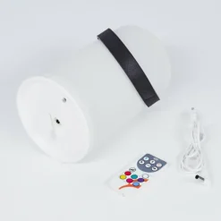 Lampe à poser Chilar LED Noir, Blanc, 1 lumière, Télécommandes, Changeur de couleurs