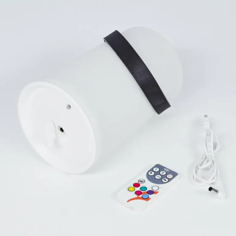 Lampe à poser Chilar LED Noir, Blanc, 1 lumière, Télécommandes, Changeur de couleurs