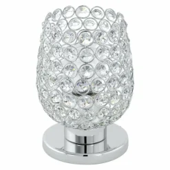 Luminaires Eglo Lampes À Poser|Lampe à poser Eglo BONARES 1 Chrome, 1 lumière