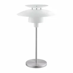 Luminaires Eglo Lampes À Poser|Lampe à poser EGLO BRENDA Nickel mat, Blanc, 1 lumière