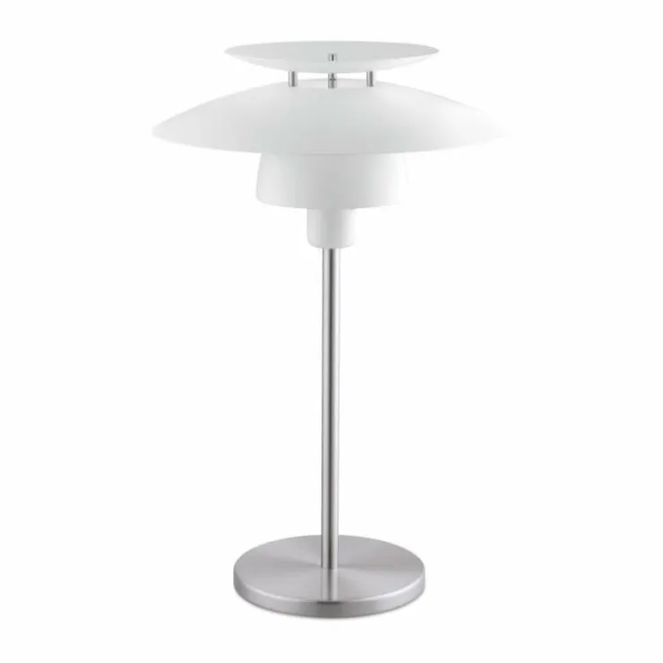 Luminaires Eglo Lampes À Poser|Lampe à poser EGLO BRENDA Nickel mat, Blanc, 1 lumière