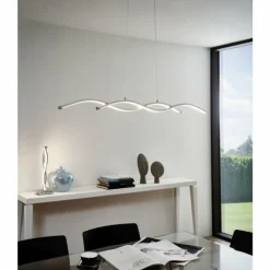 Luminaires Eglo Éclairage Led|Lampe à poser Eglo LASANA 2 LED Chrome, 2 lumières
