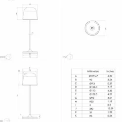 Lampe à poser Eglo MANNERA LED Gris, 1 lumière