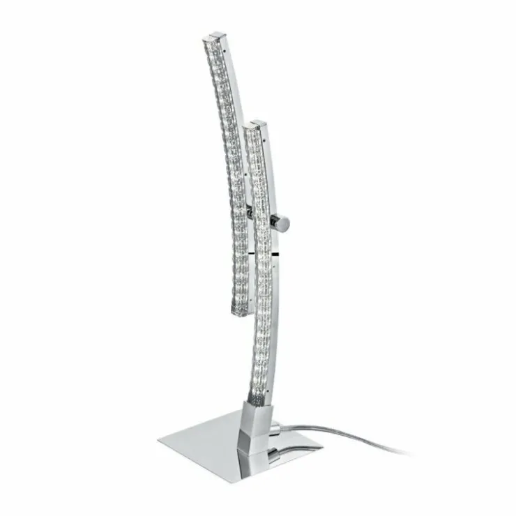 Luminaires Eglo Éclairage Led|Lampe à poser Eglo PERTINI LED Chrome, 2 lumières