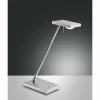 Luminaires Fabas Luce Lampes À Poser|Lampe à poser Fabas Luce Como LED Aluminium, Chrome, 1 lumière
