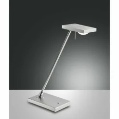 Luminaires Fabas Luce Lampes À Poser|Lampe à poser Fabas Luce Como LED Aluminium, Chrome, 1 lumière