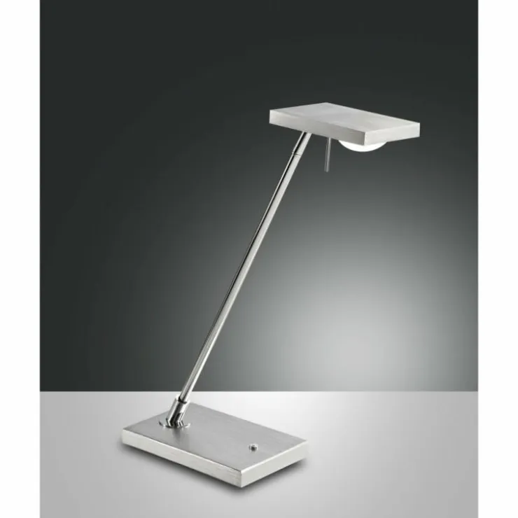 Luminaires Fabas Luce Lampes À Poser|Lampe à poser Fabas Luce Como LED Aluminium, Chrome, 1 lumière