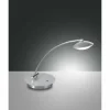 Luminaires Fabas Luce Lampes À Poser|Lampe à poser Fabas Luce Hale LED Aluminium, Acier inoxydable, 1 lumière