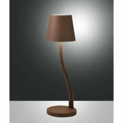 Lampe à poser Fabas Luce Judy LED Rouille, 1 lumière
