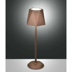 Lampe à poser Fabas Luce Katy LED Rouille, 1 lumière