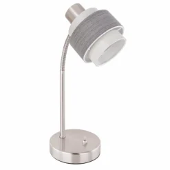 Luminaires Globo Lighting Lampes À Poser|Lampe à poser Globo ASHGAAN Nickel mat, 1 lumière