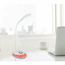 Luminaires Globo Lighting Éclairage Led|Lampe à poser Globo MINEA LED Blanc, 1 lumière, Changeur de couleurs