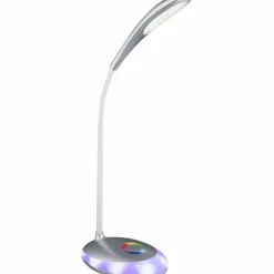 Luminaires Globo Lighting Éclairage Led|Lampe à poser Globo MINEA LED Argenté, 1 lumière, Changeur de couleurs