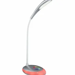 Luminaires Globo Lighting Éclairage Led|Lampe à poser Globo MINEA LED Argenté, 1 lumière, Changeur de couleurs