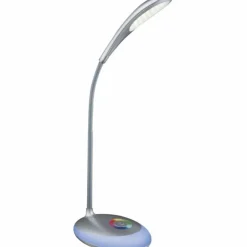 Luminaires Globo Lighting Éclairage Led|Lampe à poser Globo MINEA LED Argenté, 1 lumière, Changeur de couleurs