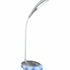 Luminaires Globo Lighting Éclairage Led|Lampe à poser Globo MINEA LED Argenté, 1 lumière, Changeur de couleurs